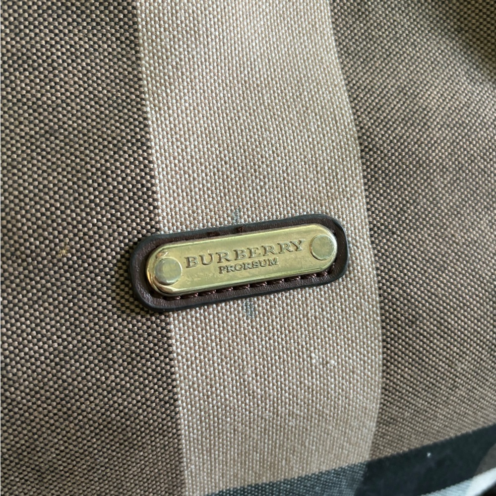 Burberry Tan and Black Checkered Women's Bag - Picture 2 of 7